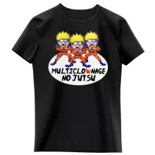 T-shirt Enfant Fille Naruto Multiclonage « Multiclownage No Jutsu !! » – Parodie Naruto