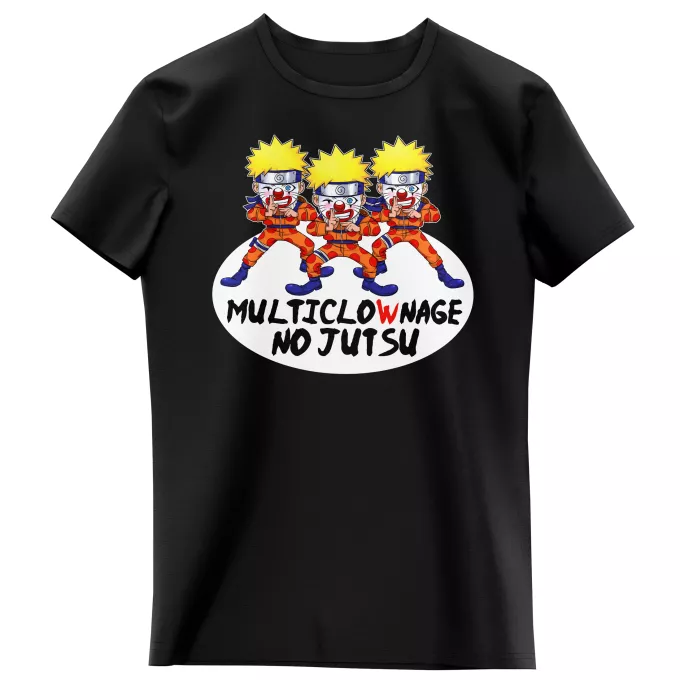 T-shirts Enfants Filles Parodie Naruto Multiclownage No Jutsu !! - Naruto Multiclonage
