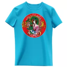 T-shirt Enfant Fille Japon « La Geisha et le Dragon (Ryumi) ! » – Parodie Japon Culture