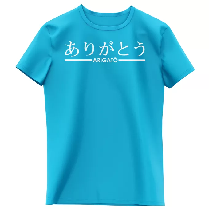 T-shirts Enfants Filles Parodie Japon Arigatô (Merci) - japonais-kanji-manga