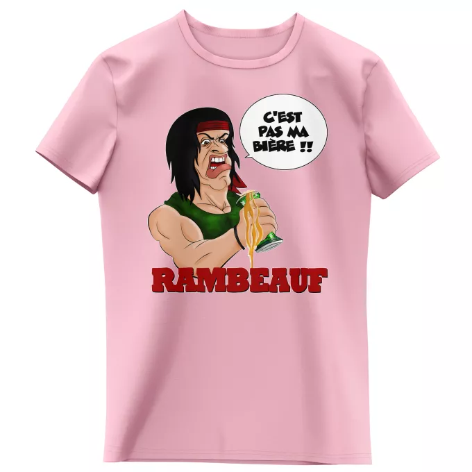 T-shirts Enfants Filles Parodie Rambo C'est pas ma guerre !!