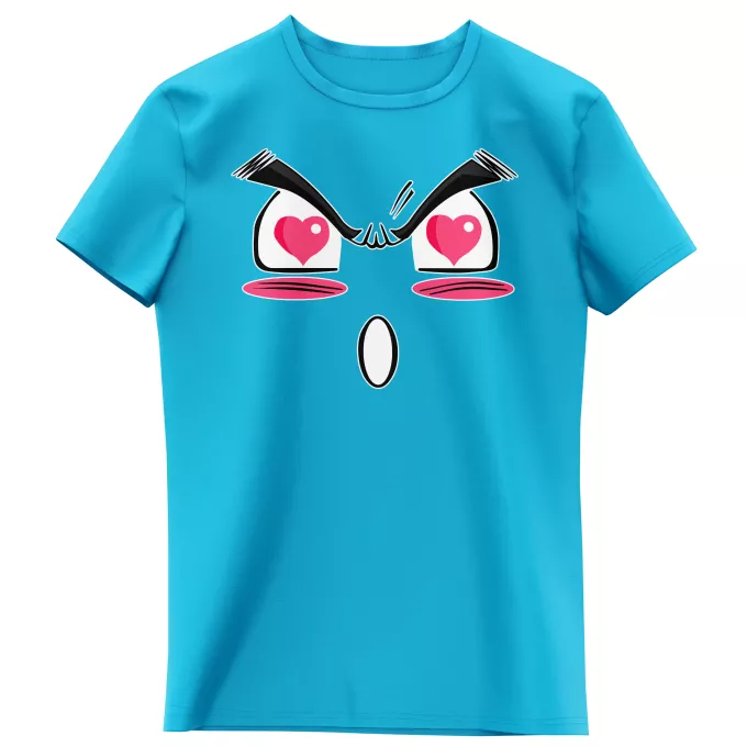 T-shirts Enfants Filles Parodie Funny Face In Love !! - Manga - Funny Face