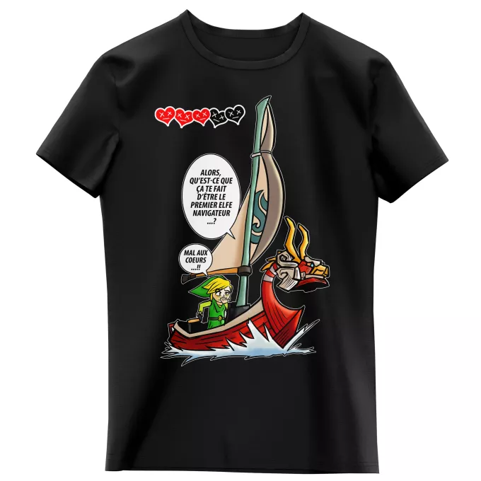 T-shirts Enfants Filles Parodie Zelda Un elfe à la mer.... :) - Link - The Wind waker