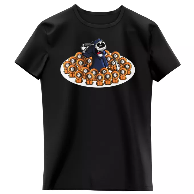 T-shirts crianças raparigas Paródia South Park Kenny