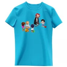 T-shirts kinderen meisjes Manga-parodieën