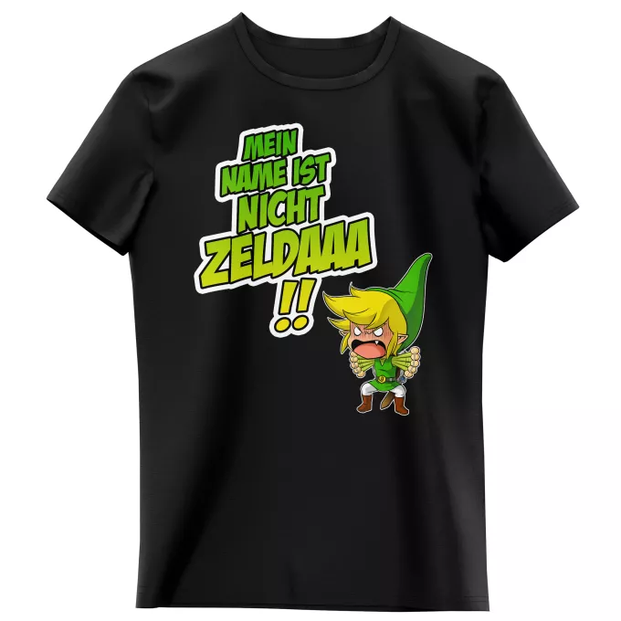 Mädchen Kinder T-Shirts Parodie auf Zelda Link