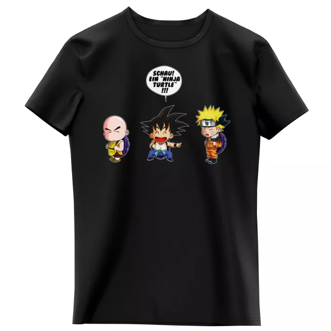 Mädchen Kinder T-Shirts Parodie auf Naruto Naruto und Son-Goku