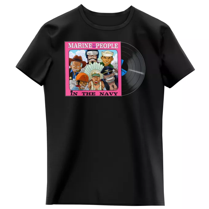 Mädchen Kinder T-Shirts Parodie auf One Piece Garp, Akainu, Aokiji, Kizaru, Sengoku und Smoker