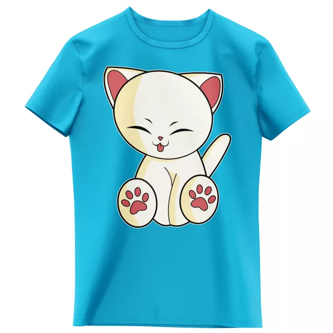 T-shirts Enfants Filles Parodie Chatons Mignons Chaton Mignon Crème