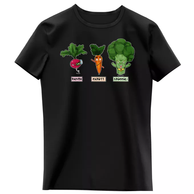 Camisetas Niñas Parodia Dragon Ball Z -DBZ Son Gokū, Raditz y Broly