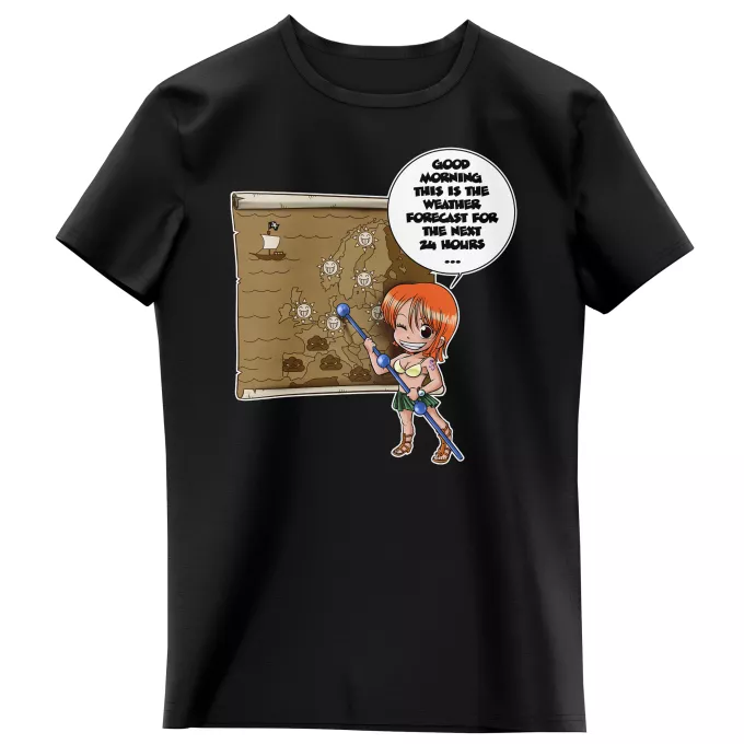 Girls Kids T-shirts Parody of One Piece Nami and Vivi