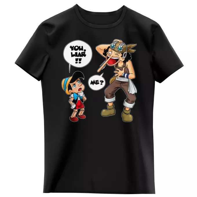 Girls Kids T-shirts Parody of One Piece Usopp