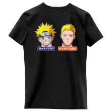 T-shirt Enfant Fille Noir parodie Naruto - Naruto - Narutôt... Narutard ! (T-Shirt enfant de qualité supérieure - imprimé en France)