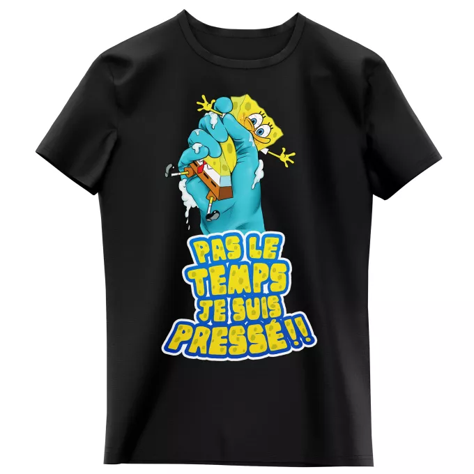 T-shirts Enfants Filles Parodie Bob l'éponge Eponge pressée...