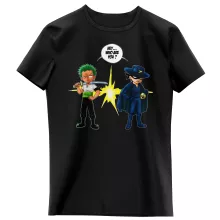 Roronoa Zoro Girls Kids T-shirt “Roronoa Zoro from Straw Hat Pirates Crew” – One Piece parody