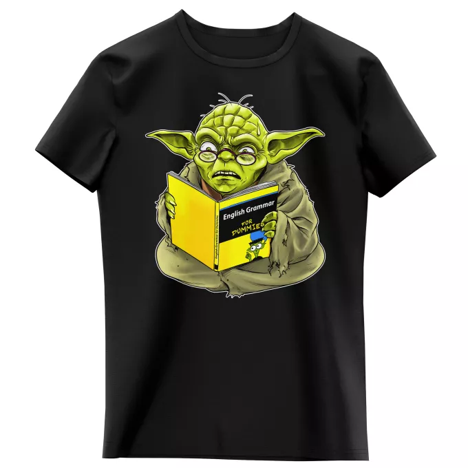 Girls Kids T-shirts Parody of Star Wars Yoda