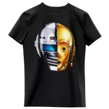 C-3PO Mädchen Kinder T-Shirt “C-3PO und X-Or” – Parodie auf Star Wars