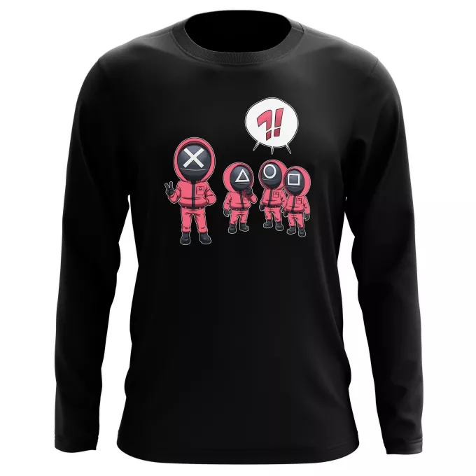 T-Shirts manches longues Parodie Squid Game Squid Gamer - Squid Game Pink Soldiers