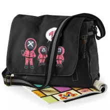 Squid Game Pink Soldiers Schultertasche – Parodie auf Squid Game