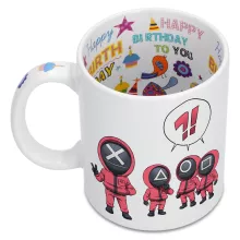 Squid Game Pink Soldiers Tasse – Parodie auf Squid Game