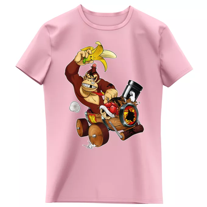 Camisetas Niñas Parodia Mario Kart Donkey Kong