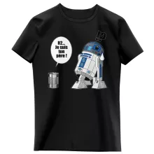 T-shirt Enfant Fille R2-D2 « Boîte de conserve ... » – Parodie Star Wars