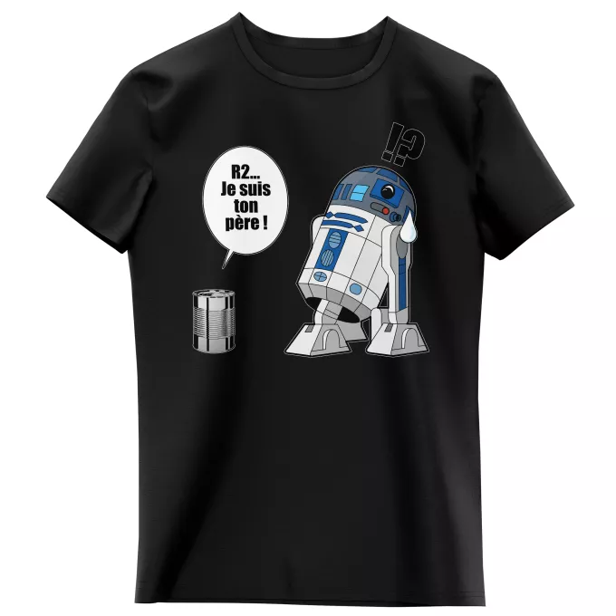 T-shirts Enfants Filles Parodie Star Wars Boîte de conserve ... - R2-D2 - Je suis ton père