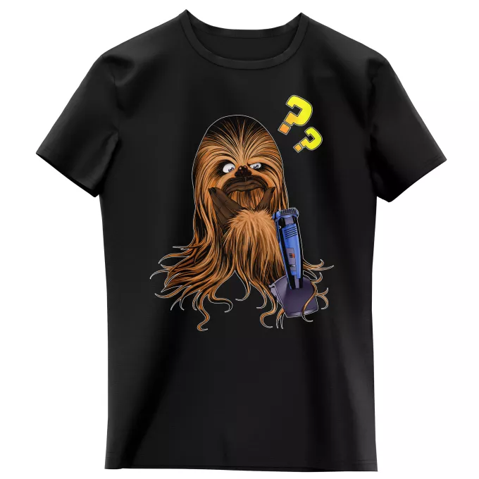 Mädchen Kinder T-Shirts Parodie auf Star Wars Chewbacca