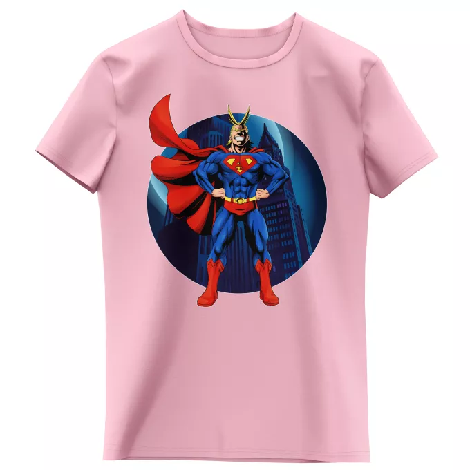Magliette per bambine e ragazze Paoridia My Hero Academia All Might X Superman