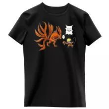 T-shirt Enfant Fille « Couché ! » – Parodie Naruto