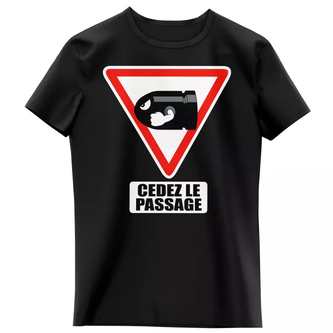 T-shirts Enfants Filles Parodie Mario Kart Cédez le passage ! - Bill Ball