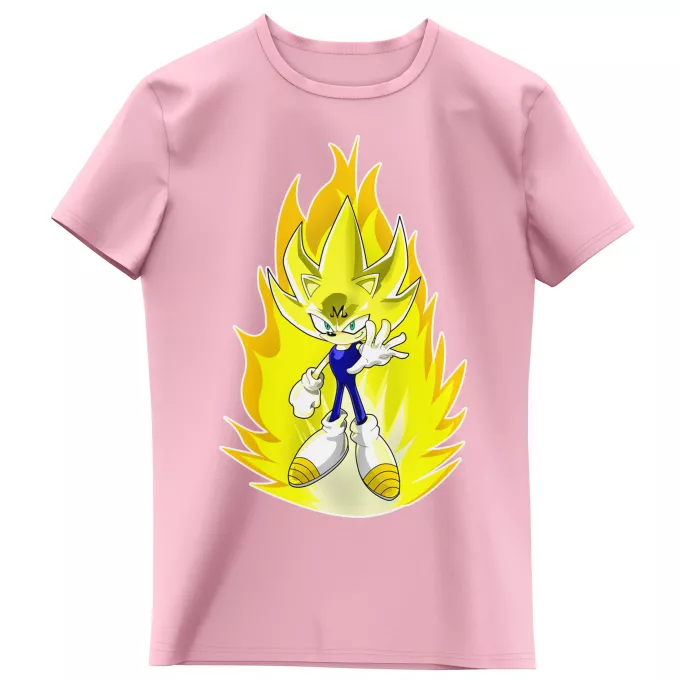 Girls Kids T-shirts Parody of Dragon Ball Z - DBZ Super Sonic X Son Goku 3