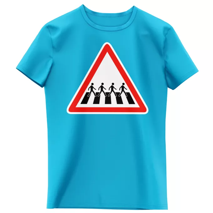 T-shirts Enfants Filles Parodie Parodies Musique Signalisation passage piéton de l'Abbey Road - Musique - Parodie Beattles