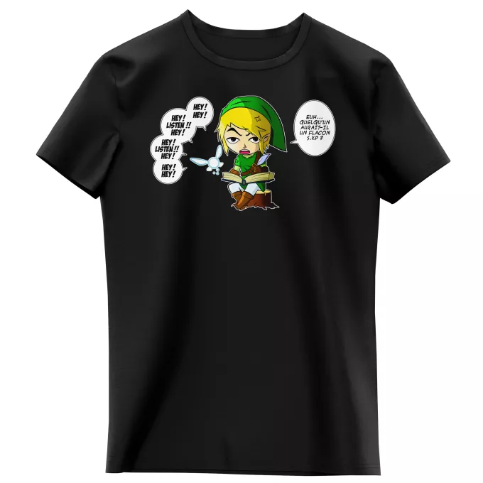 T-shirts crianças raparigas Paródia Zelda