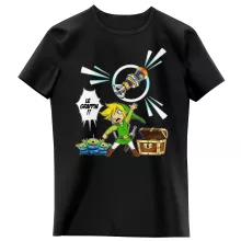 T-shirts crianças raparigas – Zelda de parodia