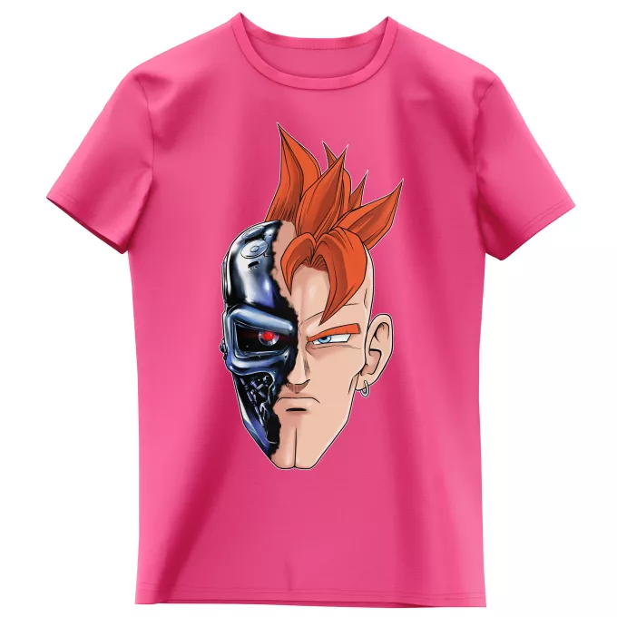 Girls Kids T-shirts Parody of Dragon Ball Z - DBZ Android 16 and The Terminator