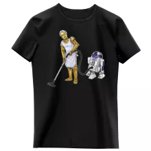 Camiseta Niña R2-D2 “R2-D2 y C-3PO” – Parodia de Star Wars