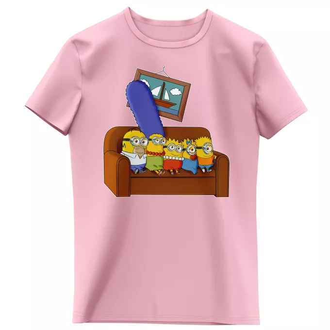 T-shirts Enfants Filles Parodie Les Minions The Simnions - Homer Simpson