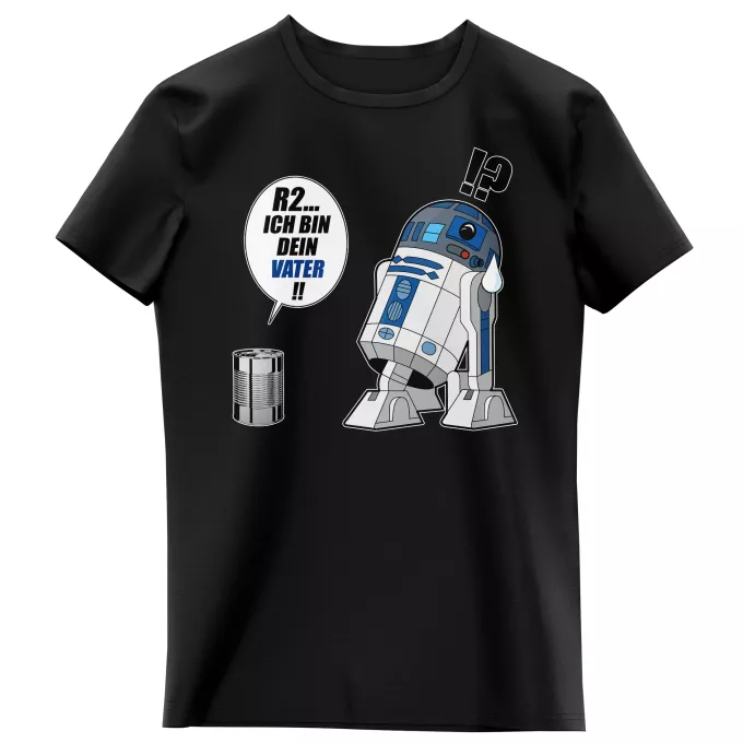 Mädchen Kinder T-Shirts Parodie auf Star Wars R2-D2