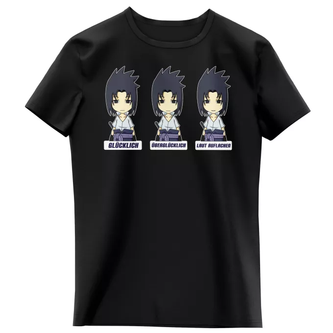 Mädchen Kinder T-Shirts Parodie auf Naruto Sasuke Uchiwa
