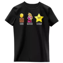 Mario Mädchen Kinder T-Shirt – Parodie auf Super Mario