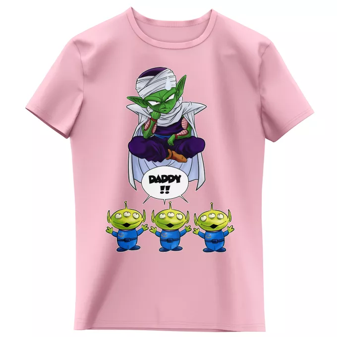 Camisetas Niñas Parodia Dragon Ball Z -DBZ Piccolo y los Aliens