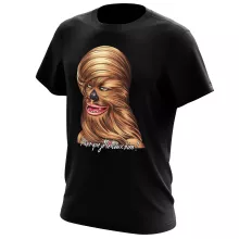 T-shirt Chewbacca « Parce qu'il le vaut bien... ! » – Parodie Star Wars