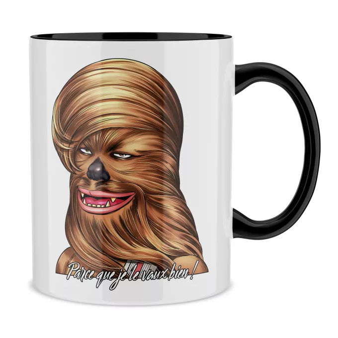 Mugs Parodie Star Wars Parce qu'il le vaut bien... ! - Chewbacca aka Chewie