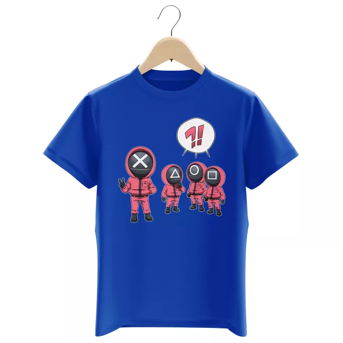 T-shirts för barn Parodi Squid Game Squid Gamer - Squid Game Pink Soldiers