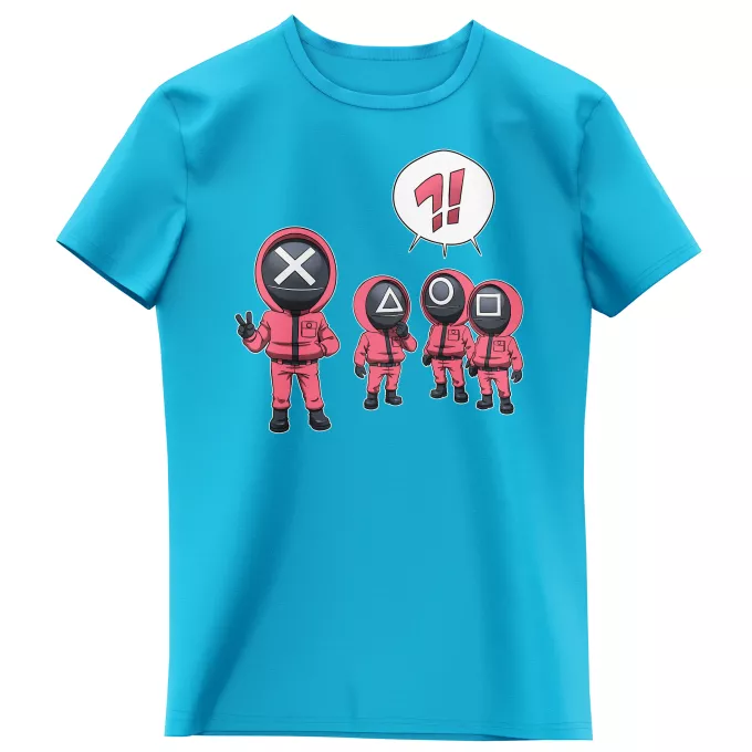 T-shirts Enfants Filles Parodie Squid Game Squid Gamer - Squid Game Pink Soldiers