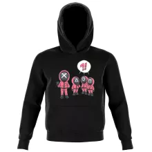 Sweat à capuche Enfant Squid Game Pink Soldiers – Parodie Squid Game