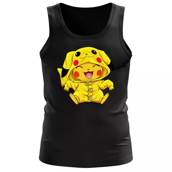 Men Tank Tops Parody of Pokémon Pikachu - The Ultimate Cosplayer