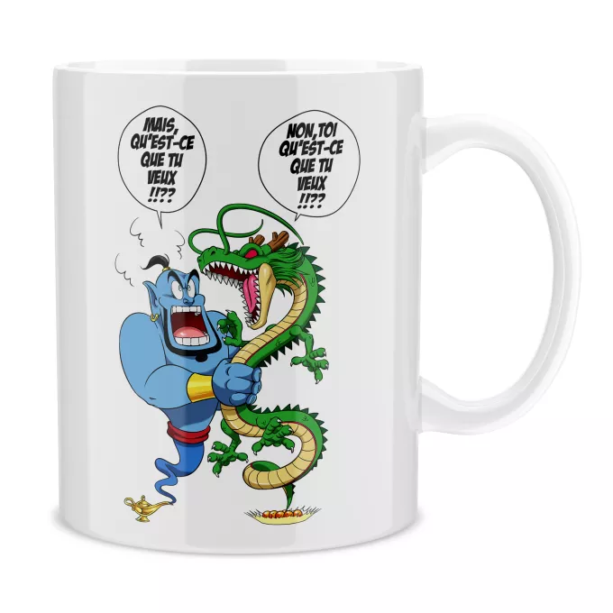 Tazze Mug Paoridia Dragon Ball Z - DBZ Il drago Shenron e il genio di Aladdin