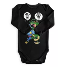 Der Drache Shenron Langärmliges Baby Strampler “Der Drache Shenron und Aladins Genie” – Parodie auf Dragon Ball Z